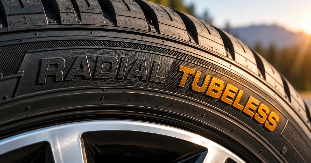 Radial и Tubeless на шине: радиальная, бескамерная, диагональная