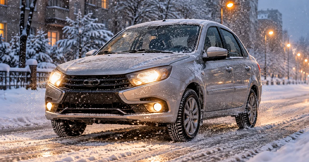 Зимние шины на Lada Granta