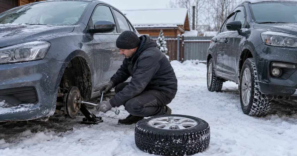 Зимние шины на Kia Rio