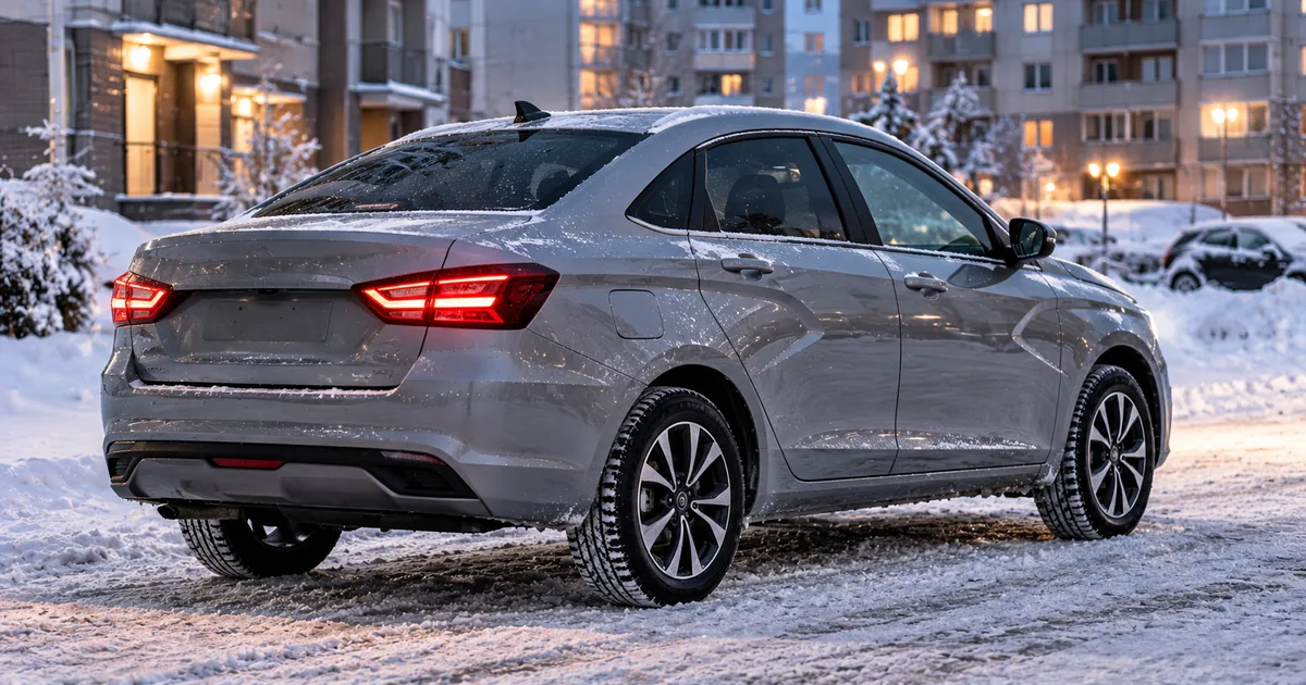 Зимние шины на Lada Vesta