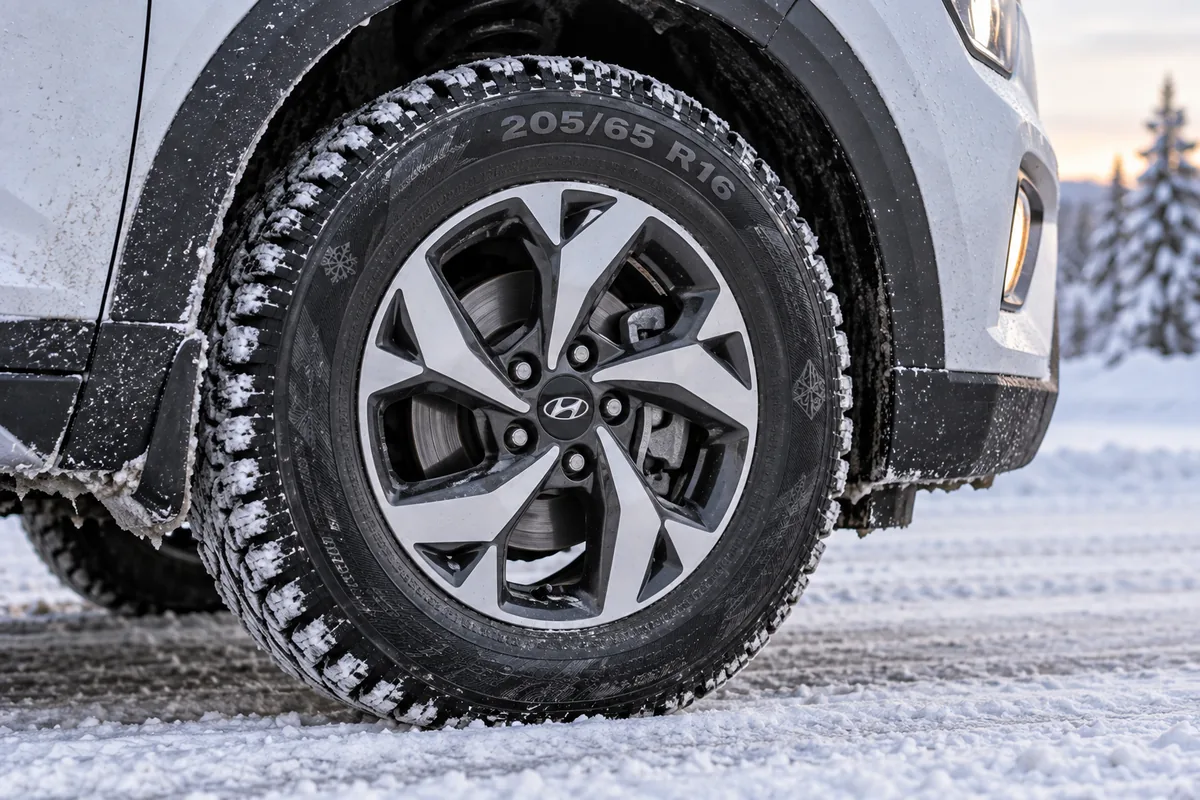Колесо Hyundai Creta на зимней шине 205/65 R16